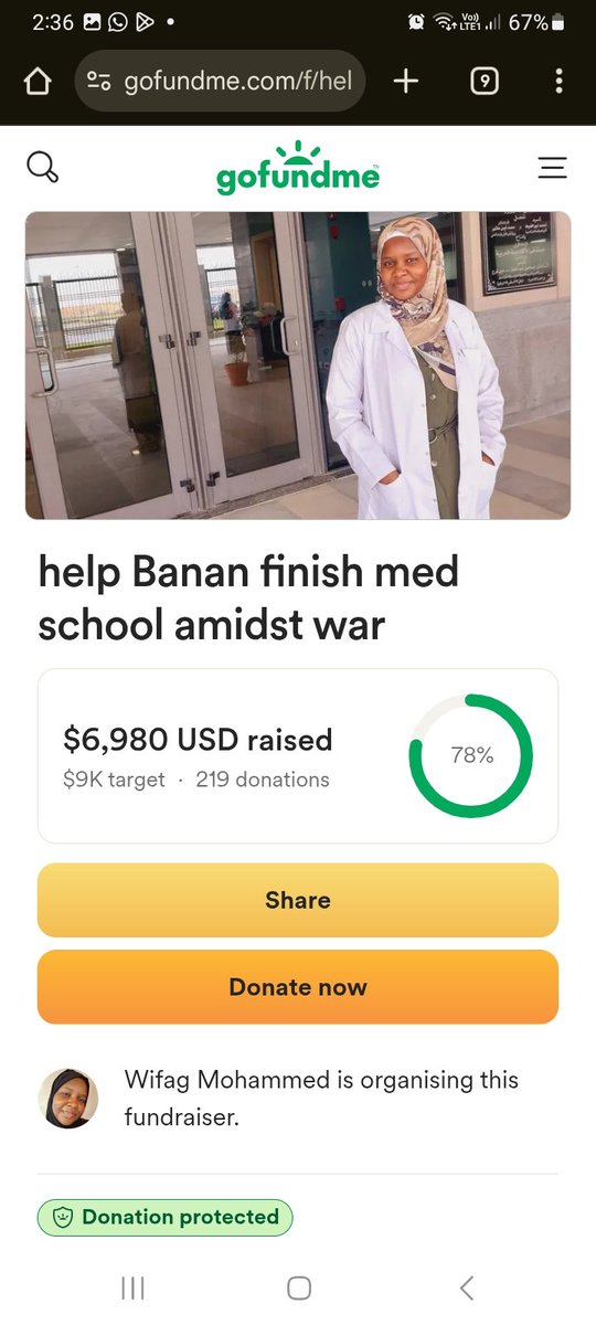 Banan_Mohamed99's tweet image. my surgery shift final exams are going to be on next Saturday, dónation stagnant for a while, I need you help for my next module
any amount makes a tremendous difference, small amount left
REPÓST, QUŐTE, DŌNATE if you can🙏🏾
gofund.me/271a9334
#KeepEyesOnSudan