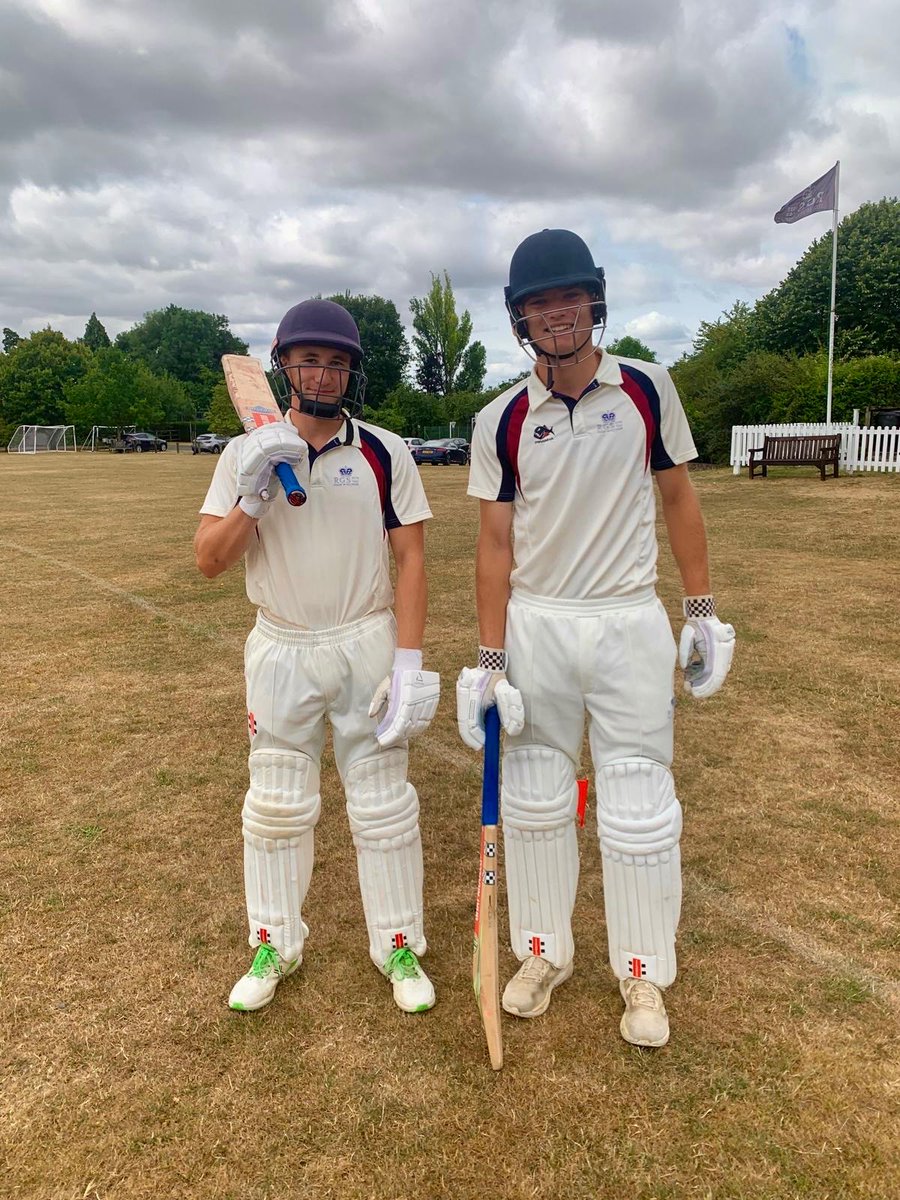 The end of an era as Monty &amp; Alex walk out together to open for RGS, for the very last time!
As well as today’s fixture against <a href="/thefortyclub/">The Forty Club</a> we are also fundraising for the Ruth Strauss Foundation which provides emotional support for children who are soon to, or have lost, a