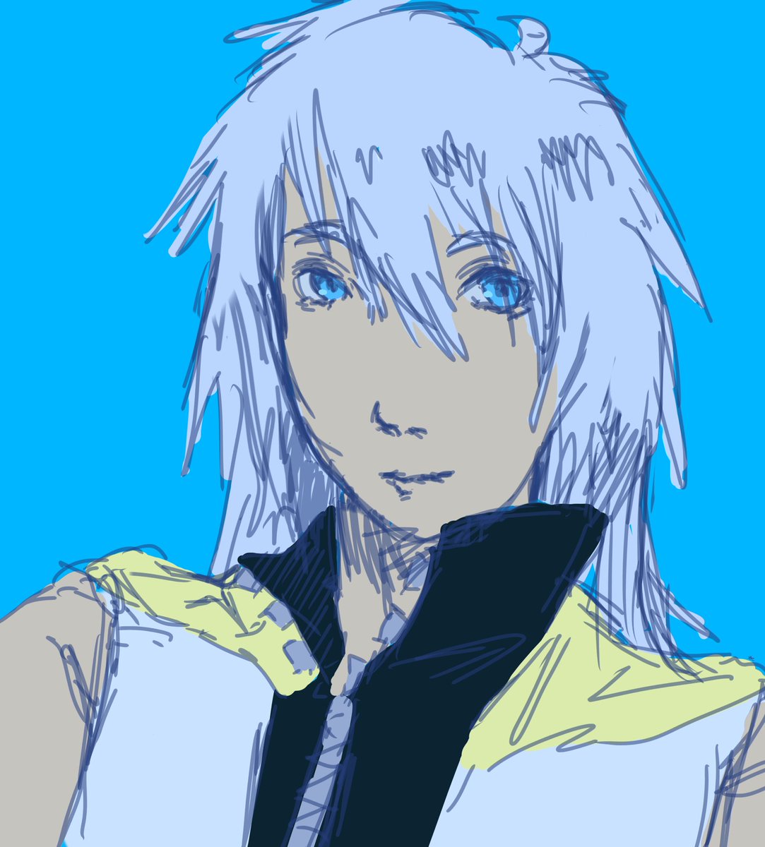 turdassbutt's tweet image. Blehhhg Riku sketch