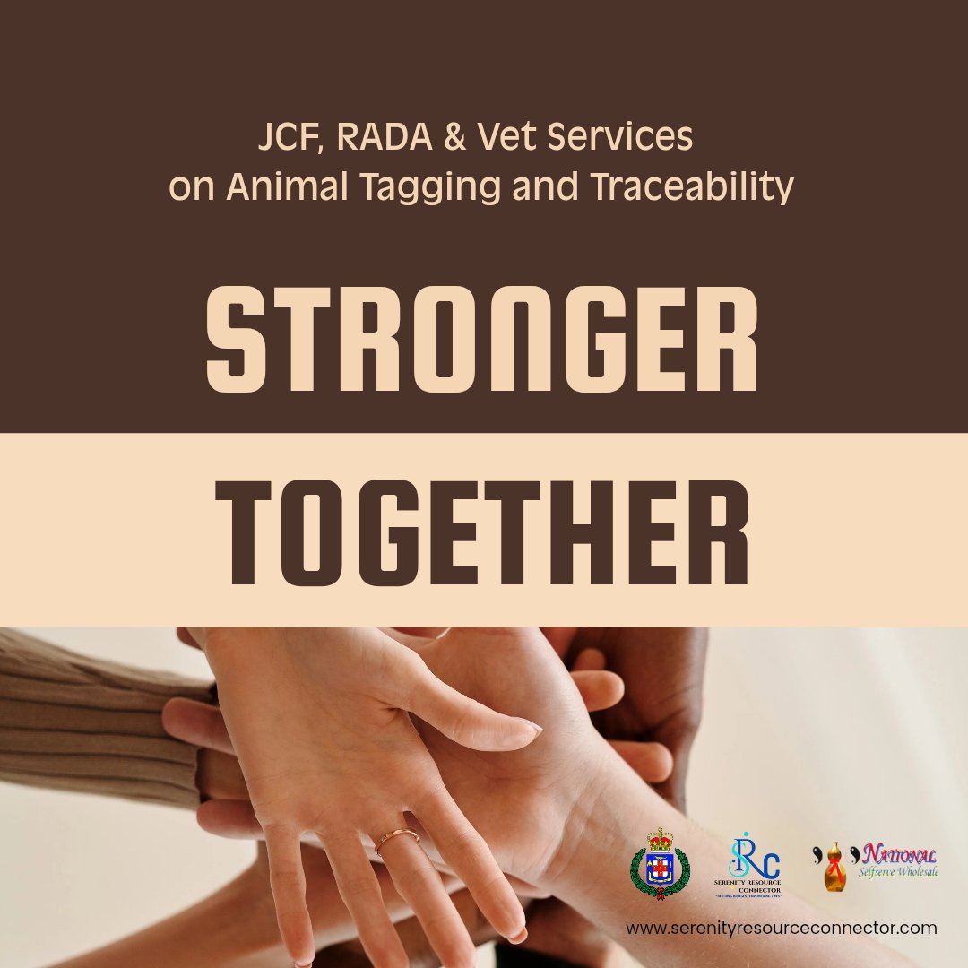How animal tagging &amp; traceability are protecting Jamaican farmers 
👉 Replay + blog recap now live!
🎯 Free tagging
📲 RADA mobile tools
🛡️ Enforcement support
🔗 serenityresourceconnector.com/blog

#AnimalTagging #NAITS #LivestockSecurity #SRCForum #RADAJamaica #JCF #VetServices