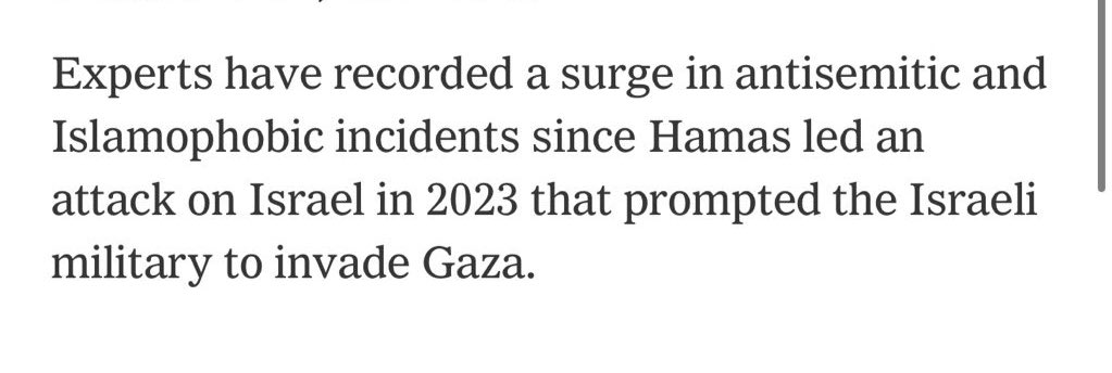This is very disappointing from the <a href="/nytimes/">The New York Times</a> this morning. They are writing about <a href="/elmo/">Elmo</a> being hacked to say “kill all Jews,” but then they make it about Muslims and Palestine. 

Nothing about this story involves Muslims. It’s journalistic malpractice to conflate the two. All this