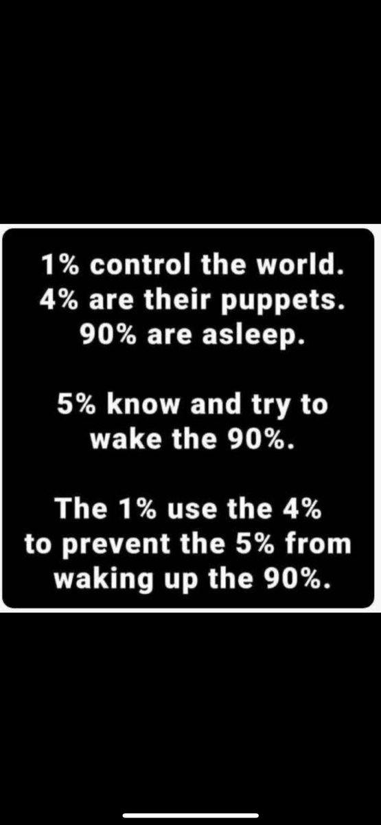 bigshipoppinn's tweet image. A tiny group of individuals are running the world through the control of finance. They have literally an infinite supply of money.

And with that money... they have bought everything and everyone who can be bought.