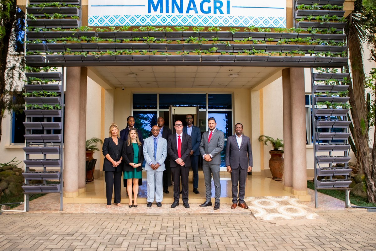 Ministry of Agriculture & Animal Resources |Rwanda (@rwandaagri) on Twitter photo Today, Minister <a href="/mcbagabe/">Mark Cyubahiro Bagabe, PhD</a> held discussions with a high-level Israeli delegation led by H.E. <a href="/AmbEinatWeiss/">Einat Weiss</a>. The discussions focused on strengthening Rwanda–Israel cooperation in investment promotion, agriculture, agritech, innovation, and B2B engagement. Today, Minister <a href="/mcbagabe/">Mark Cyubahiro Bagabe, PhD</a> held discussions with a high-level Israeli delegation led by H.E. <a href="/AmbEinatWeiss/">Einat Weiss</a>. The discussions focused on strengthening Rwanda–Israel cooperation in investment promotion, agriculture, agritech, innovation, and B2B engagement.