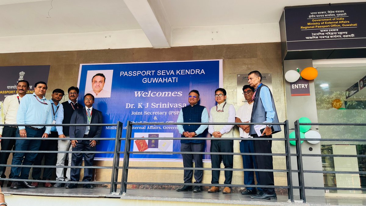 RPO Guwahati (@rpoguwahati) on Twitter photo JS(PSP) & CPO <a href="/drkjsrini/">Dr K J Srinivasa</a> inspected <a href="/rpoguwahati/">RPO Guwahati</a> #PSKGuwahati. Appreciated efforts & dedication of all the officials from #Ministry and #TCS & encouraged to maintain highest degree of efficiency, transparency & integrity.
<a href="/MEAIndia/">Randhir Jaiswal</a>
<a href="/passportsevamea/">PassportSeva Support</a>
<a href="/SecretaryCPVOIA/">Arun Kumar Chatterjee</a> JS(PSP) & CPO <a href="/drkjsrini/">Dr K J Srinivasa</a> inspected <a href="/rpoguwahati/">RPO Guwahati</a> #PSKGuwahati. Appreciated efforts & dedication of all the officials from #Ministry and #TCS & encouraged to maintain highest degree of efficiency, transparency & integrity.
<a href="/MEAIndia/">Randhir Jaiswal</a>
<a href="/passportsevamea/">PassportSeva Support</a>
<a href="/SecretaryCPVOIA/">Arun Kumar Chatterjee</a>