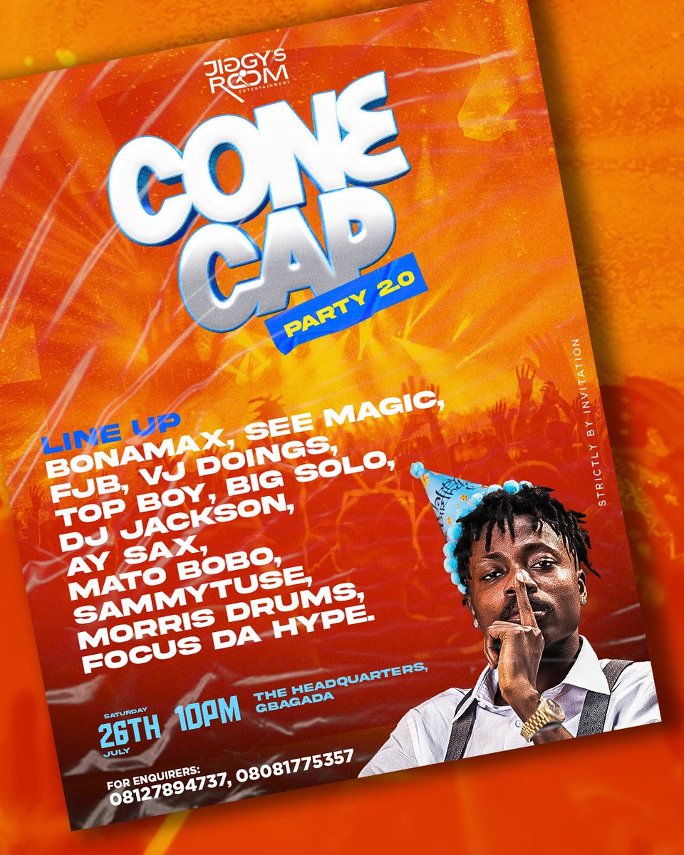 Hype Party poster 🎉😎
@boamingenuity

Chelsea  Buhari  Palmer  May Allah  London  #CHEPSG #MondayMotivation
world champions  #FIFACWC Sanchez  Happy New Week  Dembele  Jubril  Jannah  Bubu  Blues