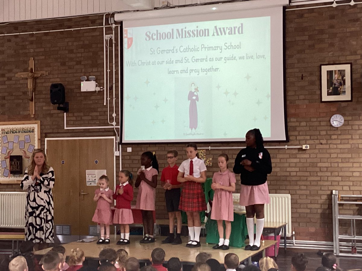 StGerardsBham's tweet image. St Gerard’s came together this morning to celebrate the achievements of our friends. Mrs Bannister lead the Mission Awards and honoured one child from each class. We are so very proud of our children and the efforts they make to live their lives through Jesus. #StGerCL @BCPP__