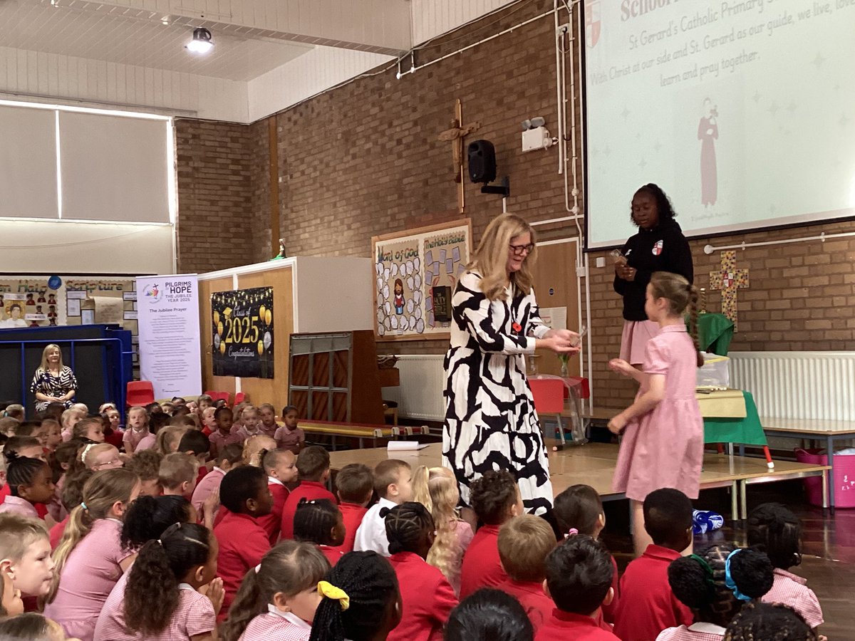 StGerardsBham's tweet image. St Gerard’s came together this morning to celebrate the achievements of our friends. Mrs Bannister lead the Mission Awards and honoured one child from each class. We are so very proud of our children and the efforts they make to live their lives through Jesus. #StGerCL @BCPP__