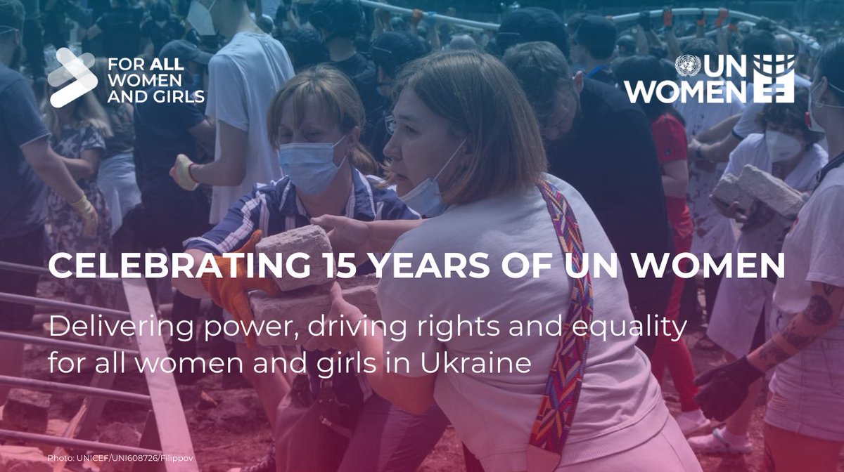 🇺🇳 15 years ago, <a href="/UN_Women/">UN Women</a> was created with a bold mission: to become the <a href="/UN/">United Nations</a> powerhouse for #GenderEquality and women’s empowerment.

Today, we continue to support leadership, empowerment of women and girls, and the drive for gender equality in #Ukraine. Russia's full-scale war