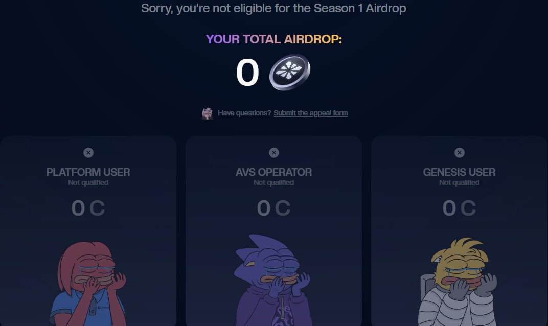 Rediska_gg (@rediskagg) on Twitter photo Worst airdrop in a while,for year using <a href="/ChainbaseHQ/">Chainbase (💜,💛)</a>
people got 100-300 $C (which will below 0.1$)
And all this despite the fact that 90% are not eligible even with OG roles
The only winners here are Binance alpha users, who received 750 tokens Worst airdrop in a while,for year using <a href="/ChainbaseHQ/">Chainbase (💜,💛)</a>
people got 100-300 $C (which will below 0.1$)
And all this despite the fact that 90% are not eligible even with OG roles
The only winners here are Binance alpha users, who received 750 tokens