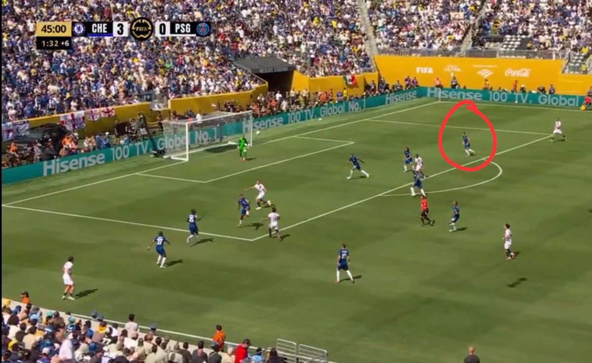 MaxLondonsFirst's tweet image. I think this picture right here encapsulates just how important Pedro Neto is for Chelsea. We’re 3-0 up and he’s defending in our box. He played left wing back to nullify Hakimi. Incredible work rate.