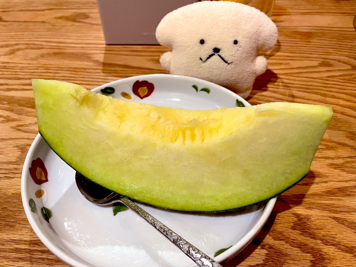 またまた美味しいメロン🍈食べたよ／・人・＼✨