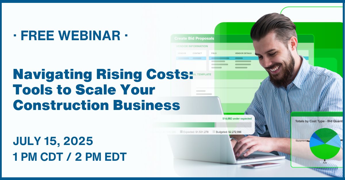 If you're in heavy civil construction, don’t miss this deep dive into job cost tracking, scaling strategies, and self-perform decisions. You’ll leave with takeaways you can apply right away. #webinar
🔗 Final chance to register: brnw.ch/21wU7TK