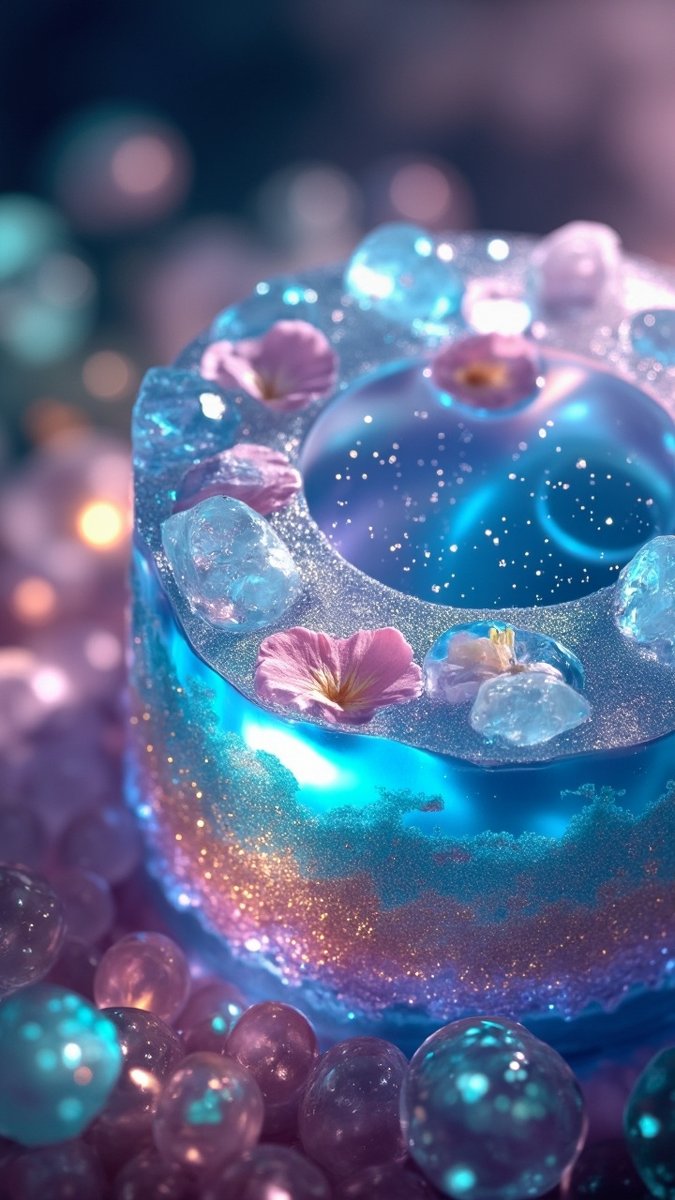 今日はゼリーの日らしいです
ぷるぷる、きらきら、ひみつの味。
#AIart