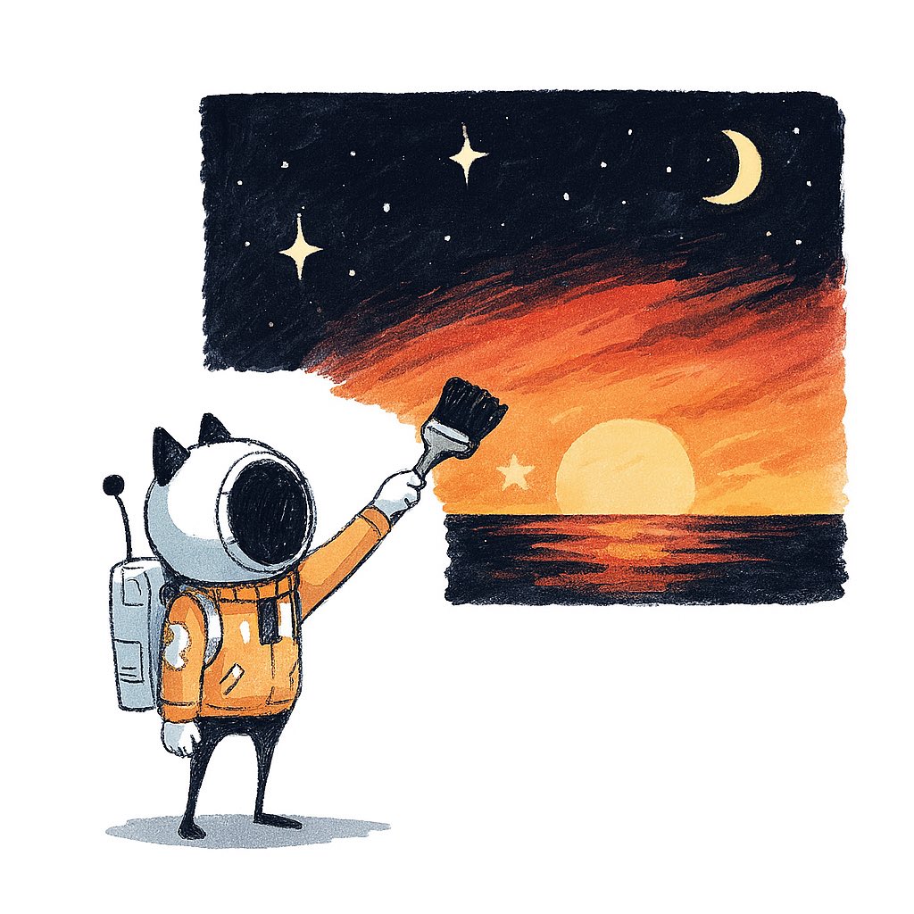 HikariLines's tweet image. 星空を描く夕暮れ

#イラスト