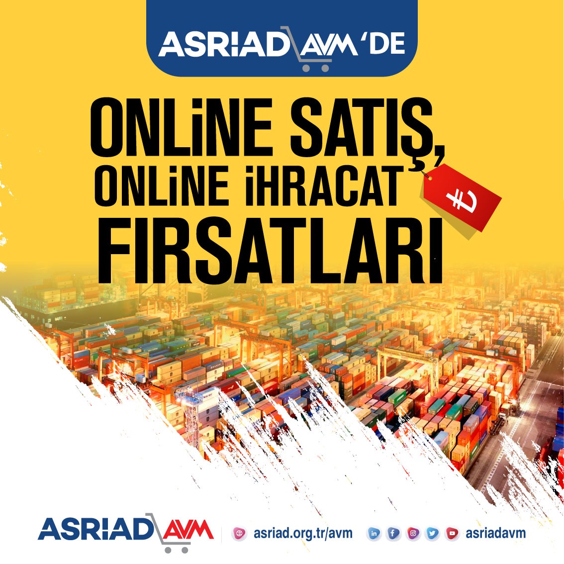 Online Satış, Online İhracat Fırsatları
asriad.org.tr/avm
...
Online Sales, Online Export Opportunities at ASRIAD AVM
asriad.org.tr/avm/en

#çokludil #tedari̇kçi̇ #firmalar #onlineihracat #aracısızsatış #imalatçıdan #komisyonsuz #onlınemağaza #b2bmarketing #asriadavm