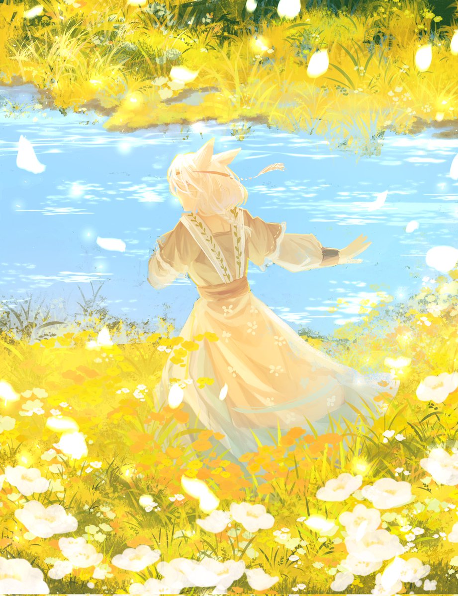 ame_bdc9a6's tweet image. Happy birthday to me!! 

#FFXIVART #miqote