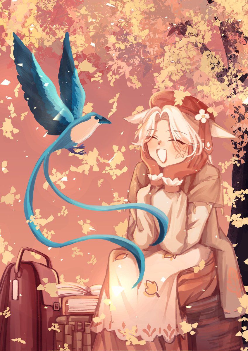 ame_bdc9a6's tweet image. Happy birthday to me!! 

#FFXIVART #miqote