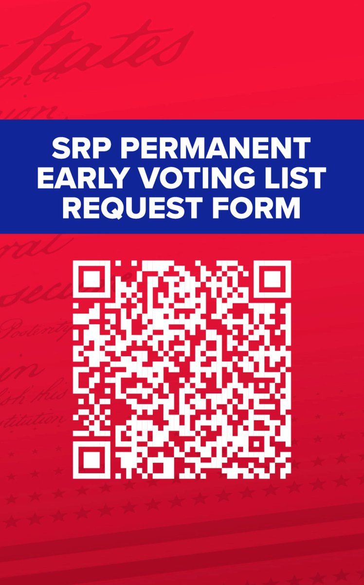 anthonykernAZ's tweet image. Many Arizonan’s do not know about the upcoming SRP elections.
If you are an SRP customer, and a registered Republican, please make sure you participate in this important election by following the QR code below. ⬇️
We need to do all we can to keep rates low!
@TPAction_