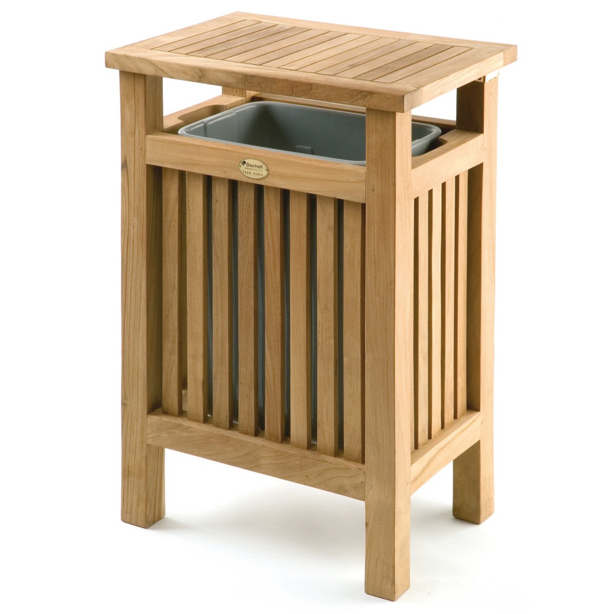 Pattisson Teak Litter Bin - Hand made with top quality teak. Harvested along the international regulations regarding conserving the forest by replacing trees #teak #litterbin #conservation