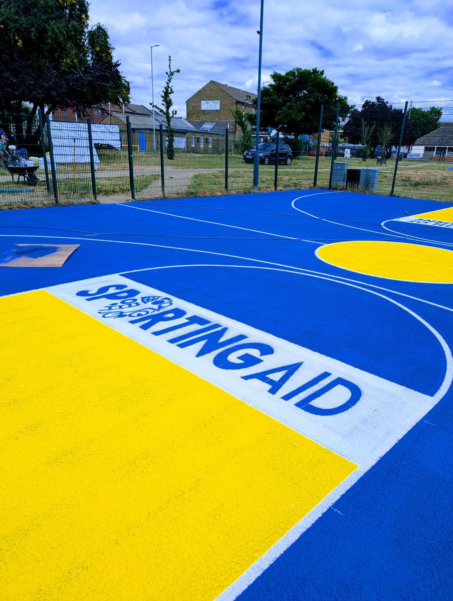 A massive THANK YOU to everyone who contributed to the revamp of the MUGA! 

This project wouldn’t have been possible - Shout out to the amazing organisations:
🏗️ Travis Perkins
🏆 HSP
🏢 B3 Living
🏃 Active Local Waltham Cross
❤️ Love Waltham Cross