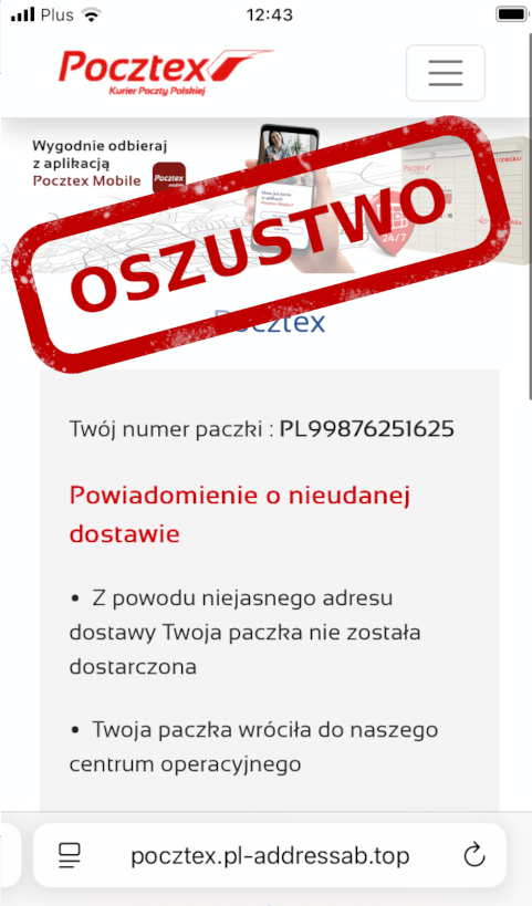 CERT_Polska's tweet image. ‼️ Czekasz na paczkę? Uważaj! Przestępcy znowu rozsyłają tysiące SMS-ów podszywających się pod kurierów!
📈 Dziś odnotowaliśmy kolejny wzrost aktywności oszustów, którzy próbują wyłudzać dane za pośrednictwem stron internetowych łudząco podobnych do stron firm kurierskich.
🔗…