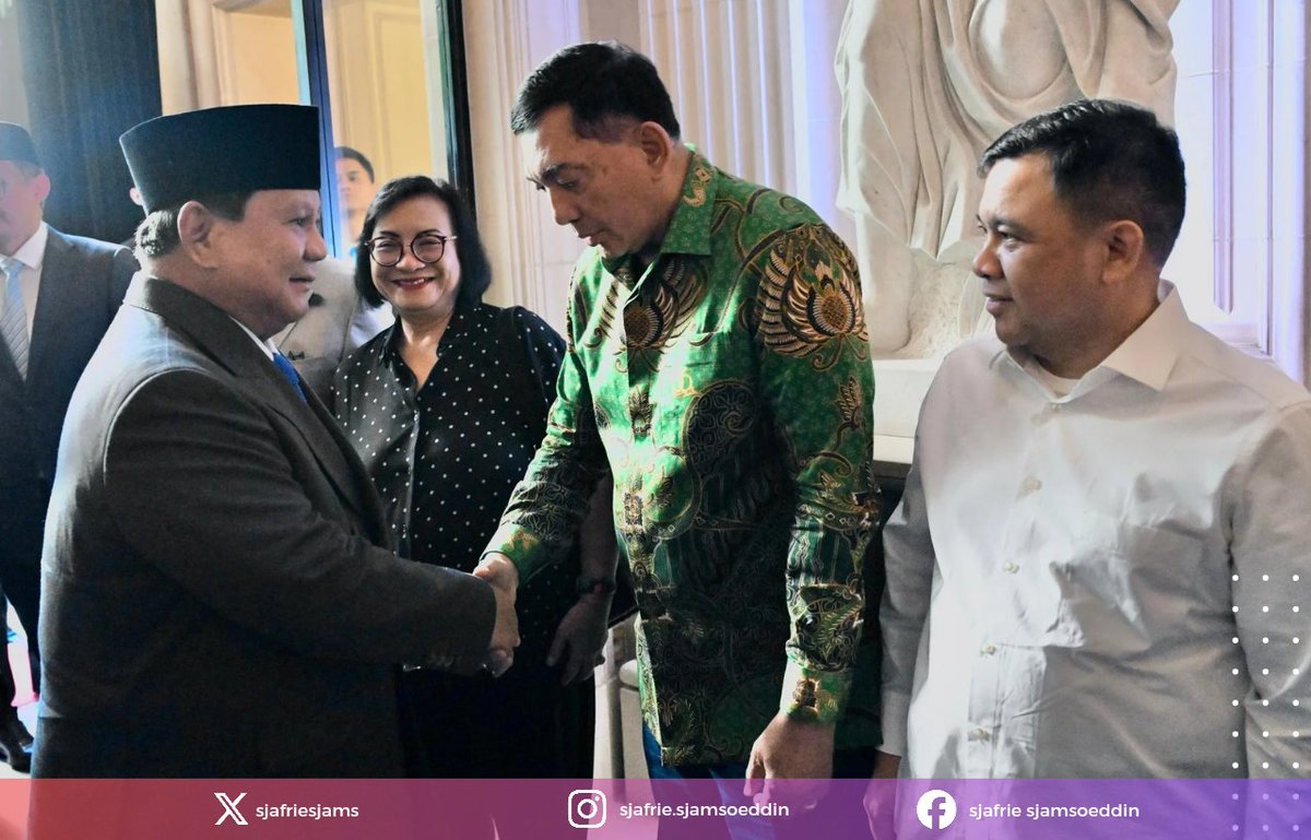 sjafriesjams's tweet image. Menyambut kehadiran Presiden @prabowo di Paris dalam rangka menghadiri Kegiatan Bastille Day 2025 di Prancis (Minggu, 13 Juli 2025).