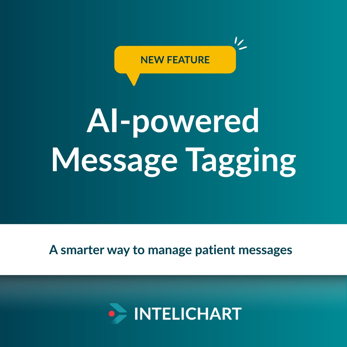 InteliChart (@intelichart) on Twitter photo 📣 Exciting news: AI-powered Message Tagging is now live in Two-Way Texting!
This enhancement is a game-changer for how your team manages patient communication.
Fewer delays, faster responses & less stress on your already-stretched team.
See it in action: hubs.ly/Q03wXHwy0 📣 Exciting news: AI-powered Message Tagging is now live in Two-Way Texting!
This enhancement is a game-changer for how your team manages patient communication.
Fewer delays, faster responses & less stress on your already-stretched team.
See it in action: hubs.ly/Q03wXHwy0