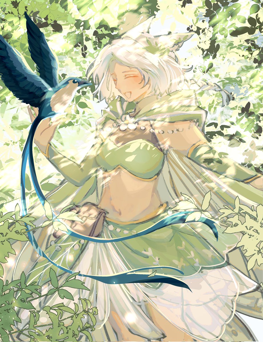 ame_bdc9a6's tweet image. Happy birthday to me!! 

#FFXIVART #miqote