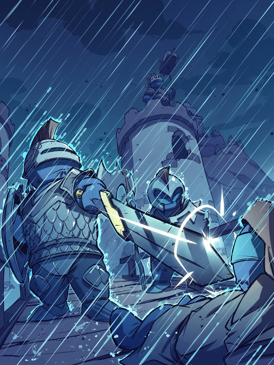 Today we leave the Castle.

Today, we head for the edge of the Softlands.

Not exactly a warm goodbye.

Guards shouting. Doors slamming.

One Blooper face planted on the way out. Classic exit.

But somewhere between the rain and the bridge creaking under us, something snapped