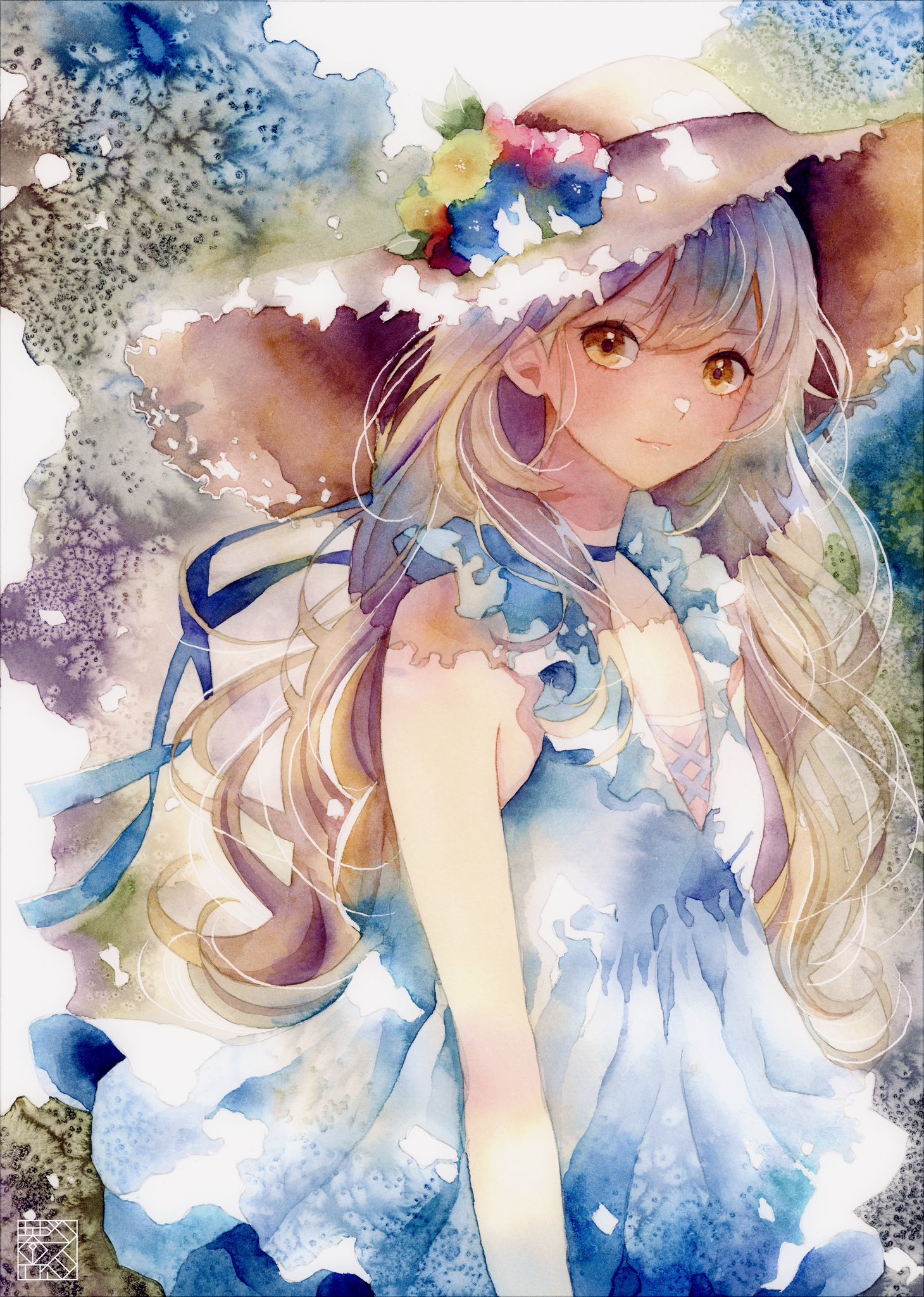 F.NERI 水彩画 F40 @ Kyoto 水彩イラスト原画 B5サイズ 20250709 - メルカリ