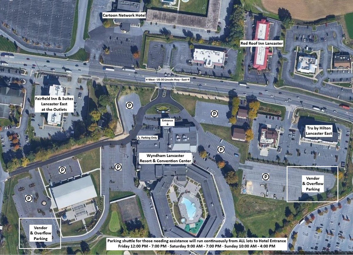 ShoreLeaveCon's tweet image. Wyndham has SO MUCH Parking! And the hotel is providing transportation from ALL Parking areas shown on the map. They will run during the following times:
Friday Noon - 7pm
Saturday 9am - 7pm
Sunday 10am - 4pm
shore-leave.com/information/ho…