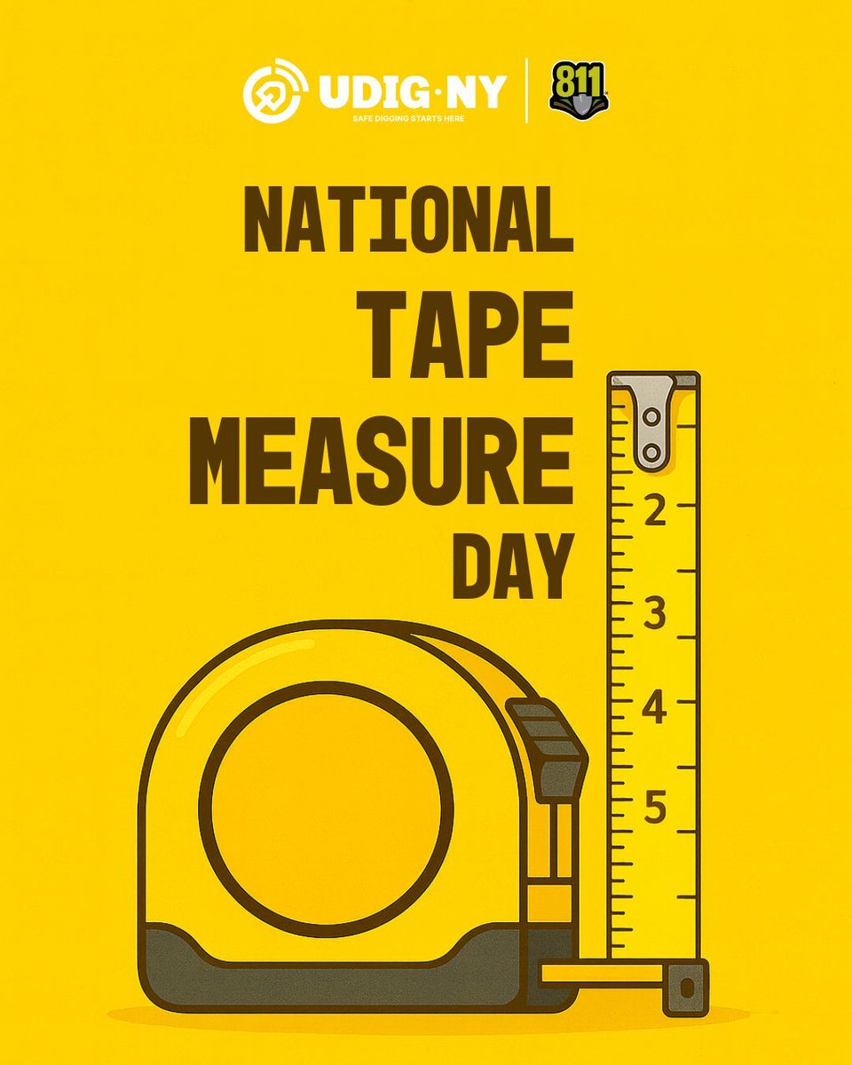UDigNY's tweet image. Happy National Tape Measure Day!

Shout-out to one of the most trusted tools in the toolbox. 

#NationalTapeMeasureDay #ToolboxEssentials #UDigNY