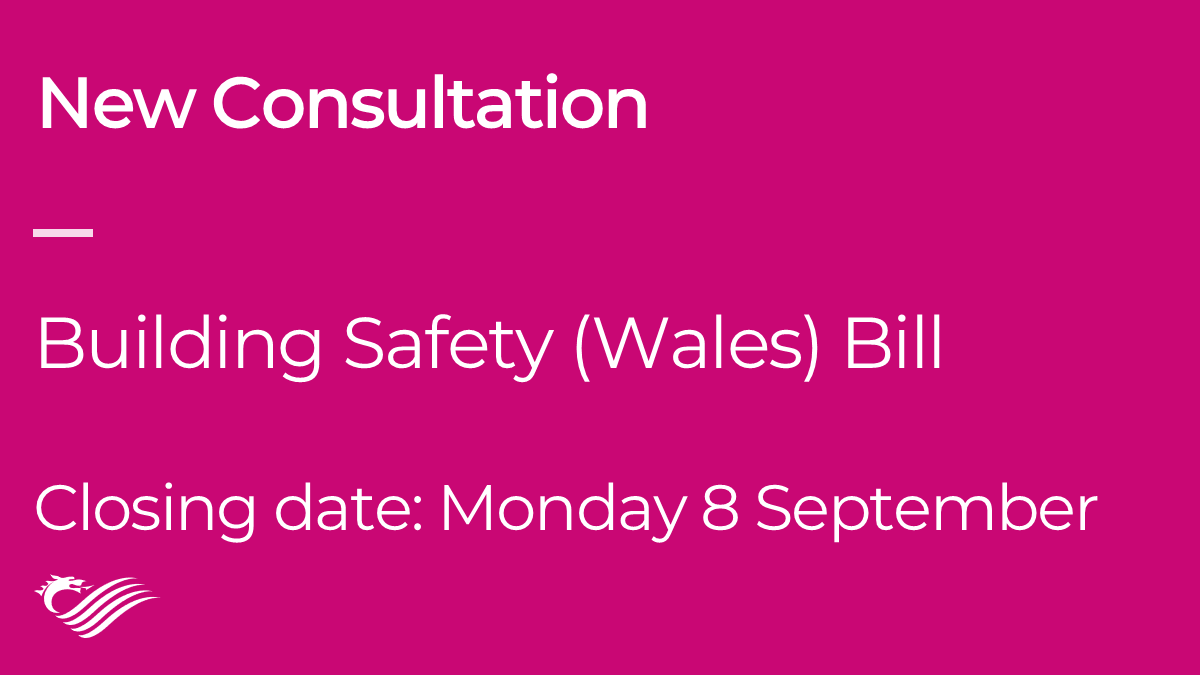 SeneddLGHousing's tweet image. Today, we have launched our consultation on the Building Safety (Wales) Bill. The consultation is open until 8 September 2025.
To find out how to contribute your views, click the link below: business.senedd.wales/mgConsultation…