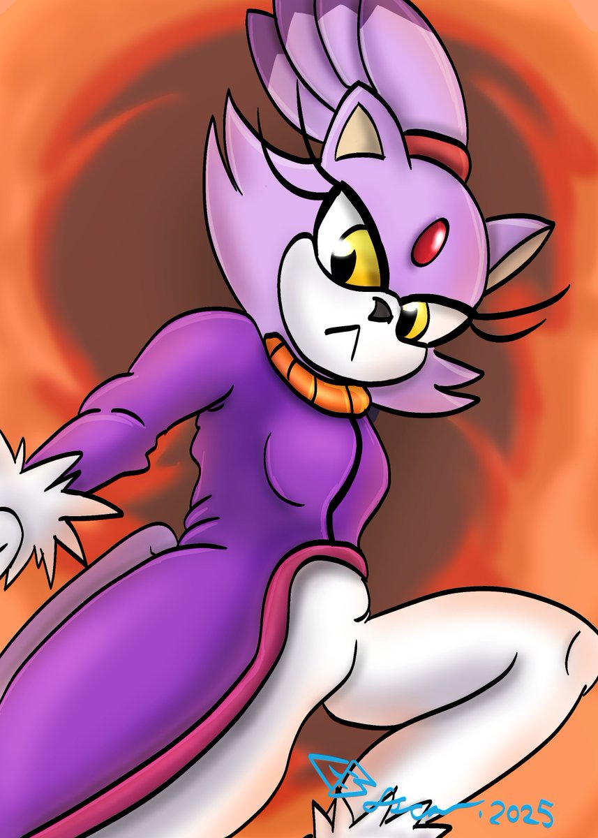 LordCrossburn's tweet image. Blaze the Cat
It's a bit warm here.
#blaze #blazethcat #blaze_the_cat #sonicfanart #SONIC #sega #catgirls #furrygirl #fanart #digitalart  #videogames