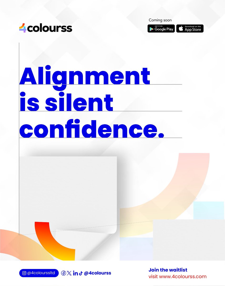 4colourss's tweet image. When your text and elements are neatly aligned, your brand looks instantly more professional. No extra effort needed.
Clean lines. Neat prints. Clear message.
#4colourss #DesignSmart #PrintTips #BrandConfidence