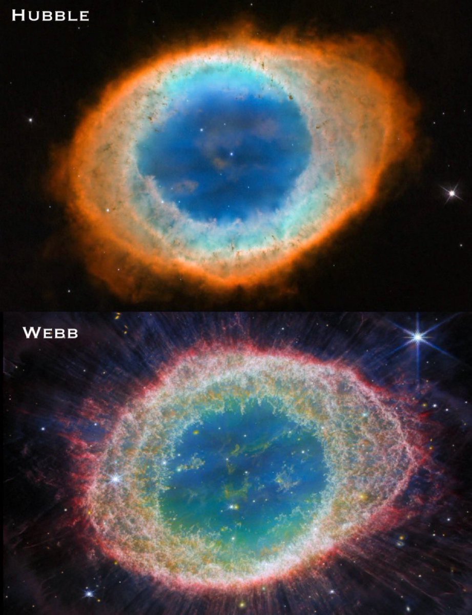 Hubble vs Webb — The Ring Nebula

Which image do you prefer?