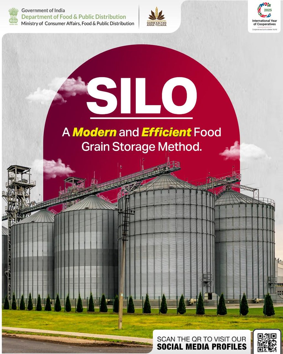 DFPD is utilising steel silos to store food grains thus transforming the storage mechanism into modern, efficient, and safer methods. Steel #Silo are modern storage infrastructure that preserves the quality of food grains for a very long time. #Storage