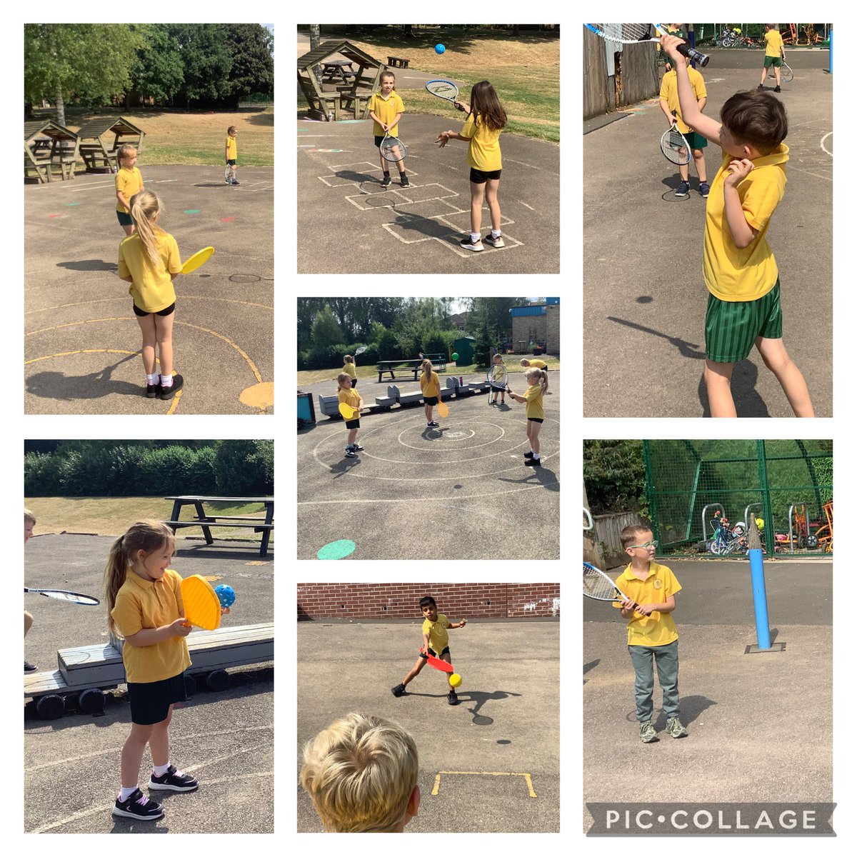 Wimbledon might be over but Dosbarth Carw enjoyed a lovely tennis lesson. #pe