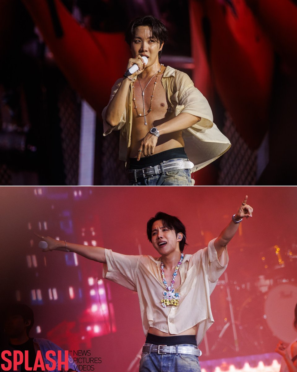 J-Hope of BTS performs on stage for a 90-minute show as a