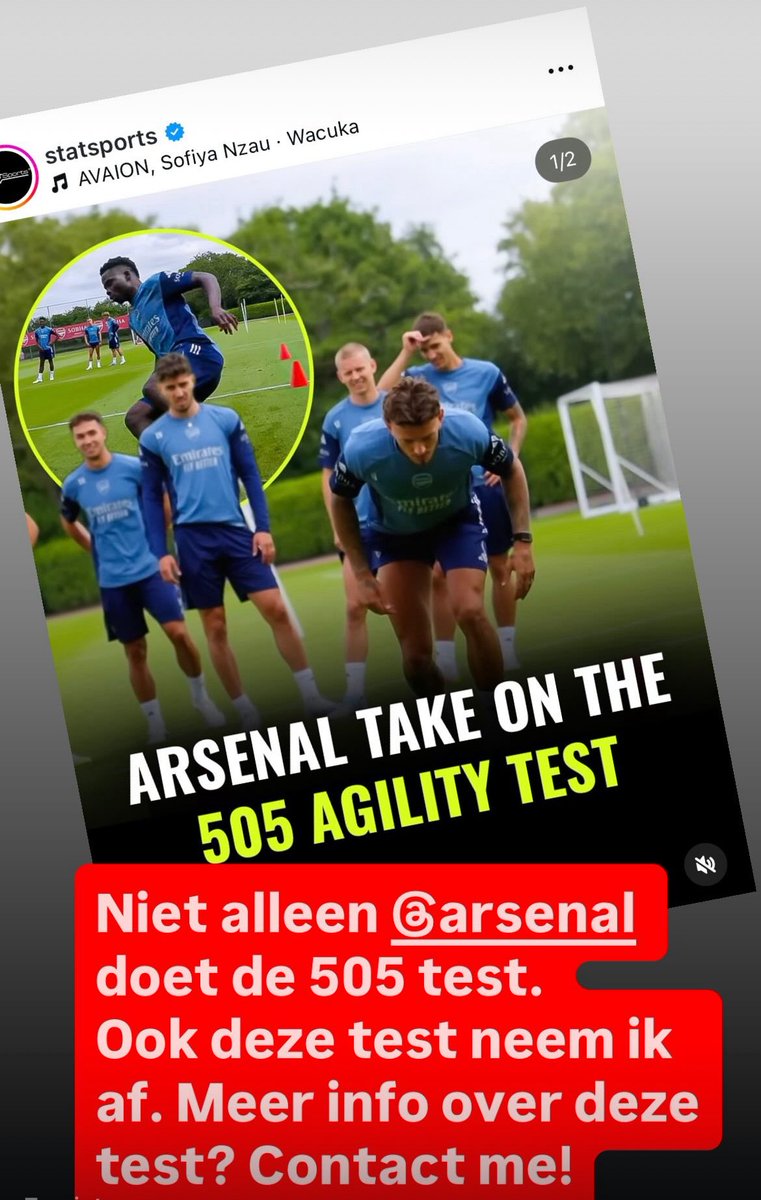 De 505 test, prima aanvullende test. Doe hem wel links en rechtsom. Zo heb je naast de tijd ook het verschil  van draaien