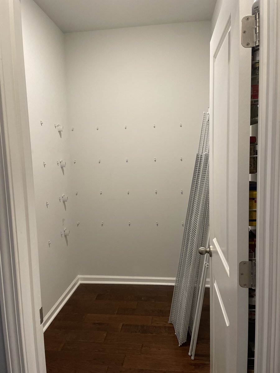 Alex_TheAnalyst's tweet image. My wife always wanted a nice pantry, but they’re very expensive to have someone build.
So I watched some YouTube videos, got my dad out, and we are building my wife her dream pantry!
We are about 2 days into the build and I’ll post again when it’s done!
I’ve always been a big…