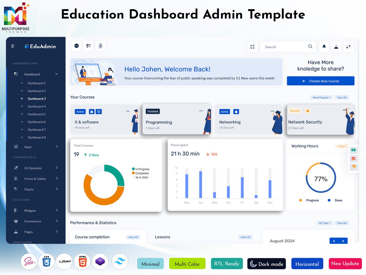 MultiStoreTheme's tweet image. Learning App Template with Intuitive Student &amp;amp; Course Management
.
Buy Now: themeforest.net/item/eduadmin-…
.
#LMSdashboard #Learningdashboard #educationdashboard #leariningtemplate #LMSWebapps #lmsdashboardtemplate #LMSadmintemplate #Onlinecoursedashboard #coursesdashboardtemplate