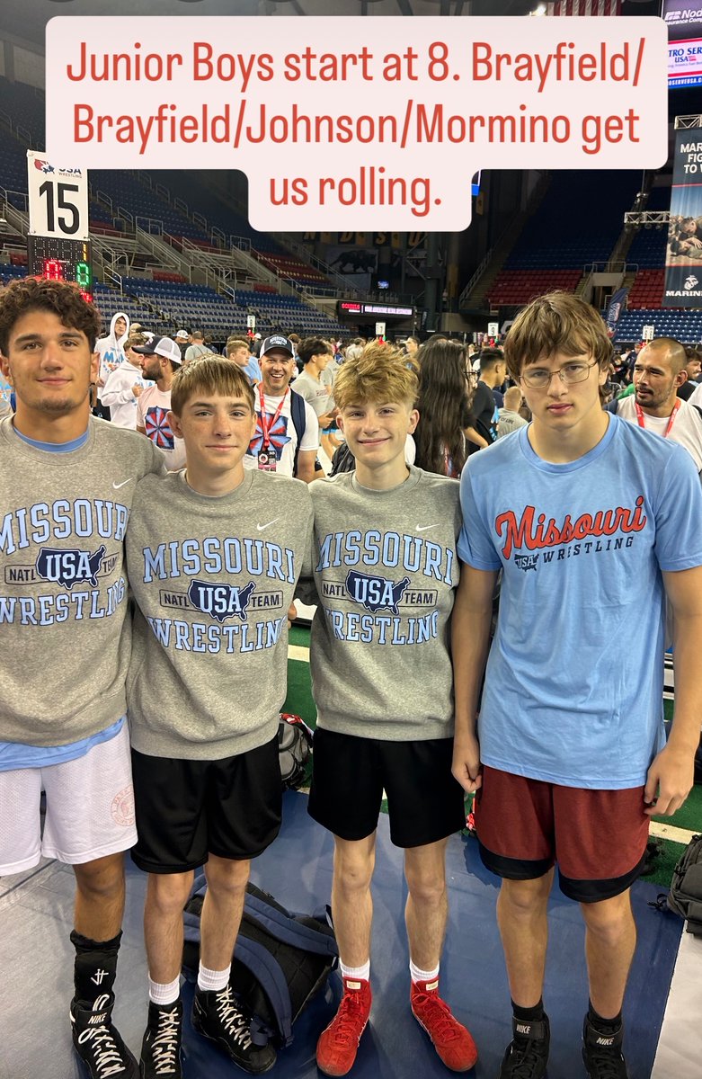 Fargo Junior Freestyle time! Usabracketing.com and flowrestling.org