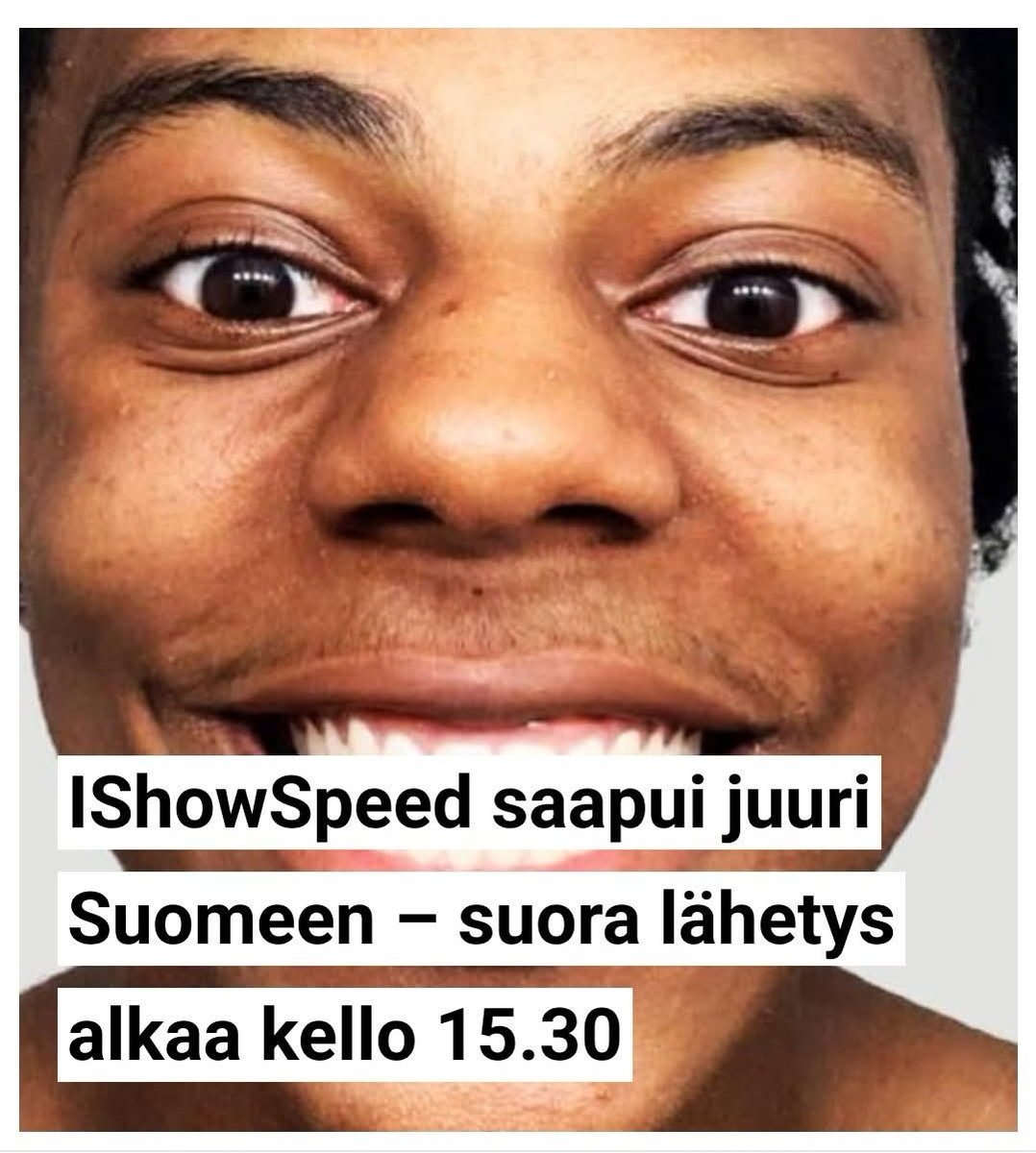 Supertähti IShowSpeed saapui juuri Suomeen – suora lähetys alkaa kello 15.30

stara.fi/2025/07/14/ish…