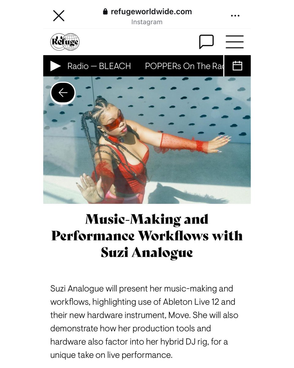suziAnalog's tweet image. 📍Berlin! I’m presenting a Music Production Workshop Today @RefugeWorldwide 🔥 Tap NN, Let’s Connect On The Sounds. See U L8R. ✌🏾