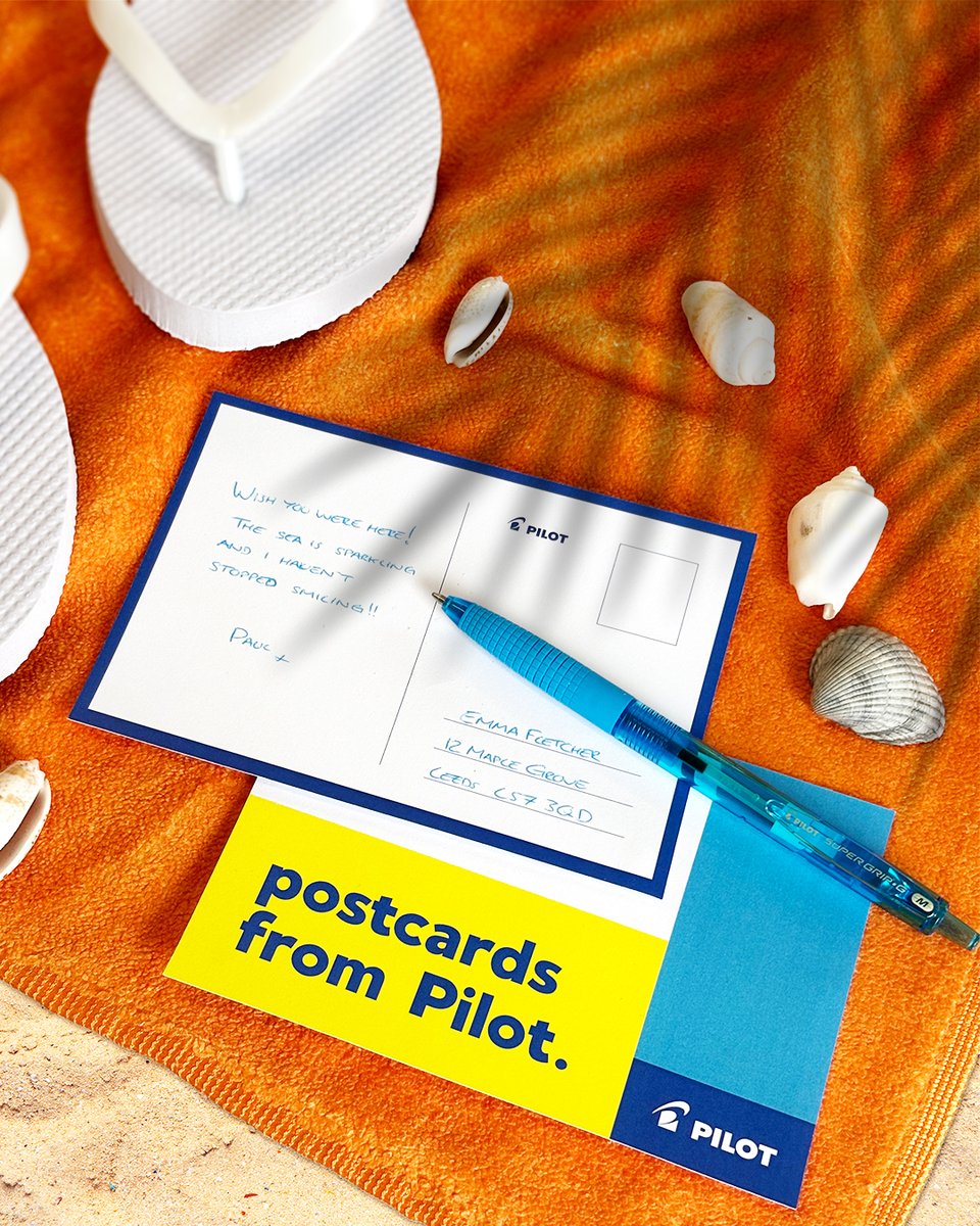 PilotPenUK's tweet image. Postcards around the world 🌍💌
Whether you're by the beach, in the city, or up in the mountains, there's something special about sending a handwritten note from your travels ✍️
Share your moments 🗺️
#PilotPostcards #WriteFromAnywhere #PilotPenUK #TravelWithPilot #PilotPen