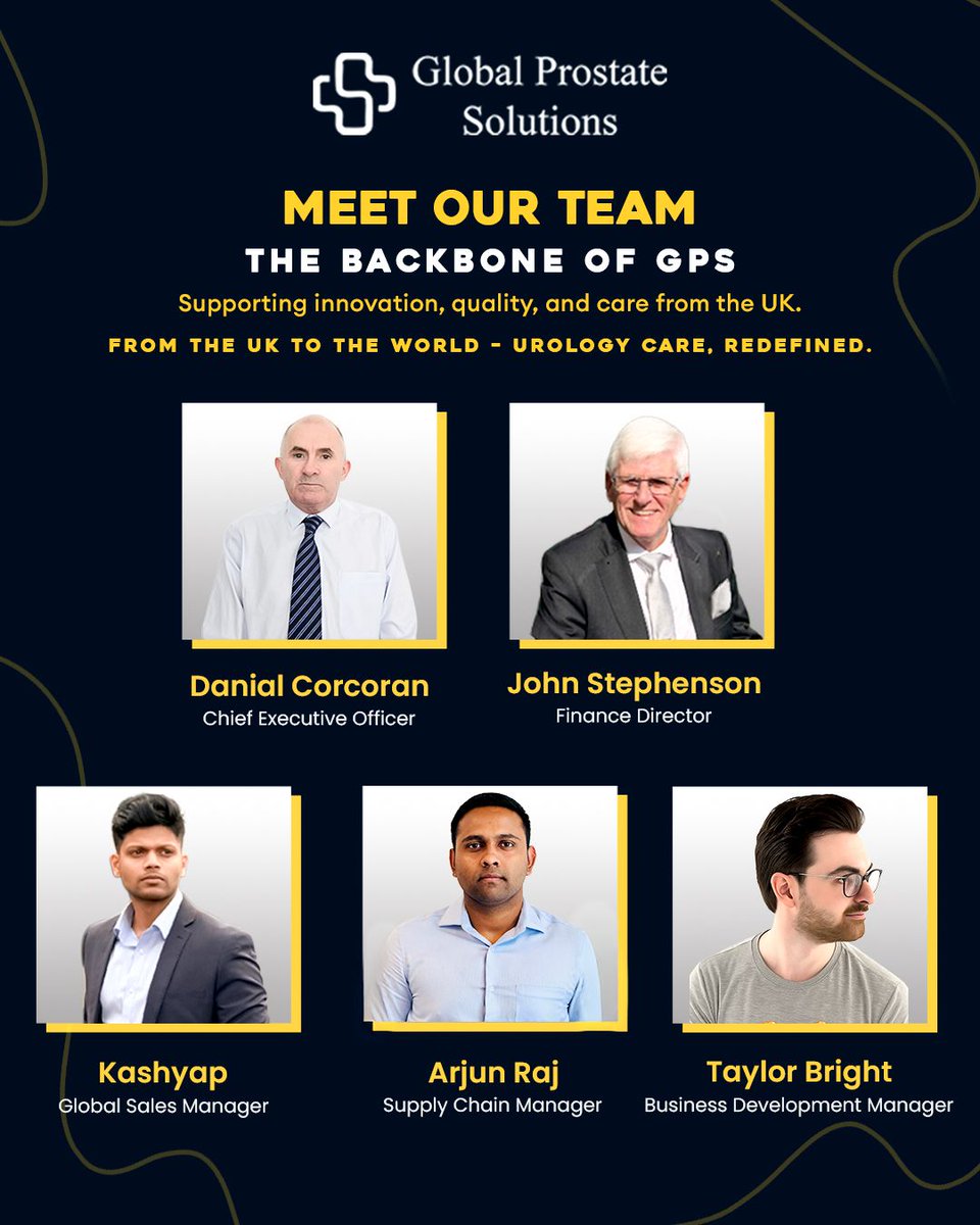 GPS__India's tweet image. Meet the Core Team Behind GPS!
At Global Prostate Solutions, innovation meets expertise.
From the UK to India, our dedicated leadership team is driving urology care forward — redefining quality, service, and accessibility across the globe.
#globalprostatesolutions #gpsindia