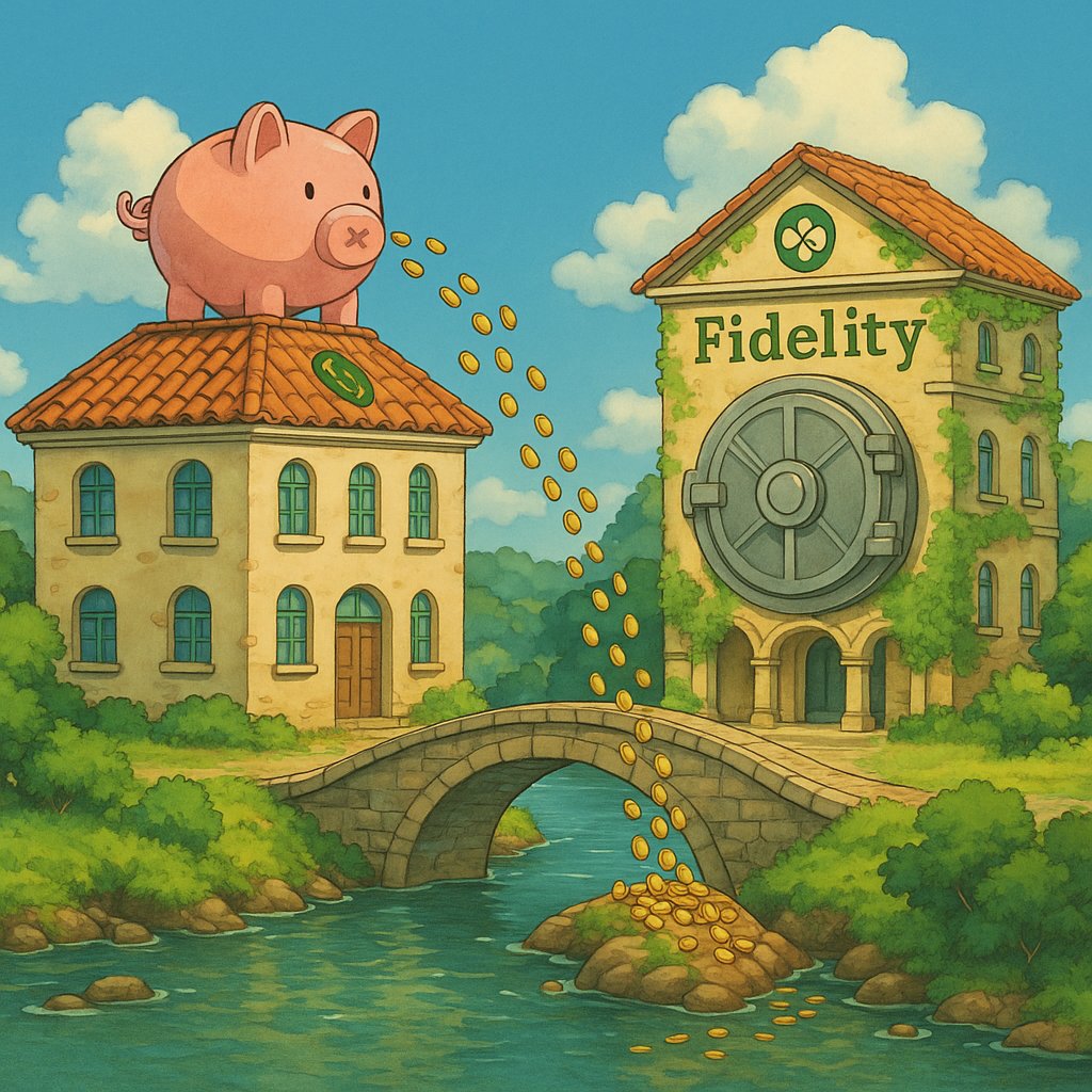 minal_thukral's tweet image. Robinhood is about to port some decent fraction of it&apos;s $255B and 26M users on-chain. 

Fidelity holds around $15T AUC. 

Whichever team cracks that gate first will own RWA.