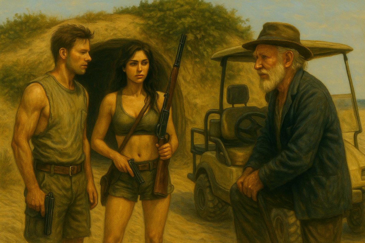 Sprintfire60's tweet image. The gatekeeper called them from the hideaway, voice like gravel. “Time to move.” PC and Ren stepped out—sun, sand, and rifles in hand. He handed over keys to a terrain cart. “This’ll get you there quicker.”
#debutauthor #indieauthor #writerslift #querytip #amquerying. #fantasy