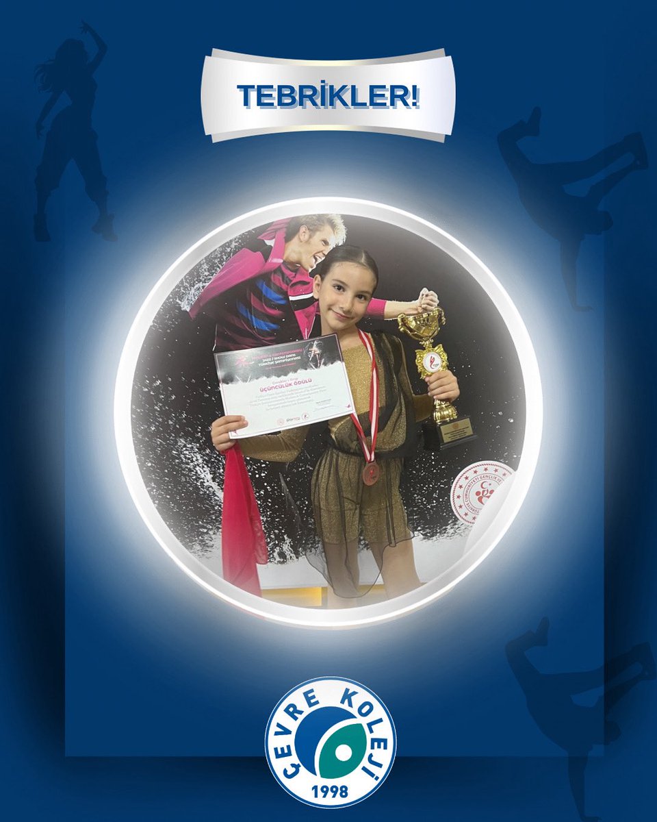 “Melis SABUNCUOĞLU, 3-4-5-6 Temmuz’da Türkiye Dans Sporları Federasyonun düzenlediği Türkiye Şampiyonası Modern Dans kategorisinde Türkiye 3.sü oldu. Öğrencimizi tebrik ediyoruz.”